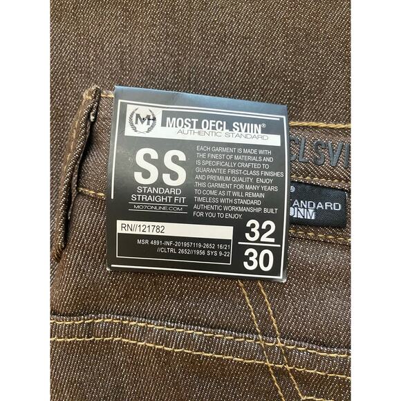 MOST OFCL SEVEN NWT Standard Straight Fit Pants Size 32x30 - Picture 2 of 9